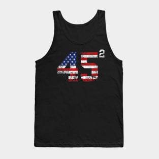 45 Squared Trump 2020 Gift Second Presidential Term Vintage Shirt Tank Top